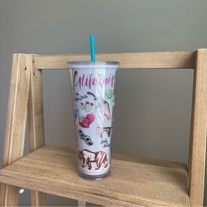 Starbucks California “The Golden State” Venti Cold Cup Tumbler with Straw 24oz